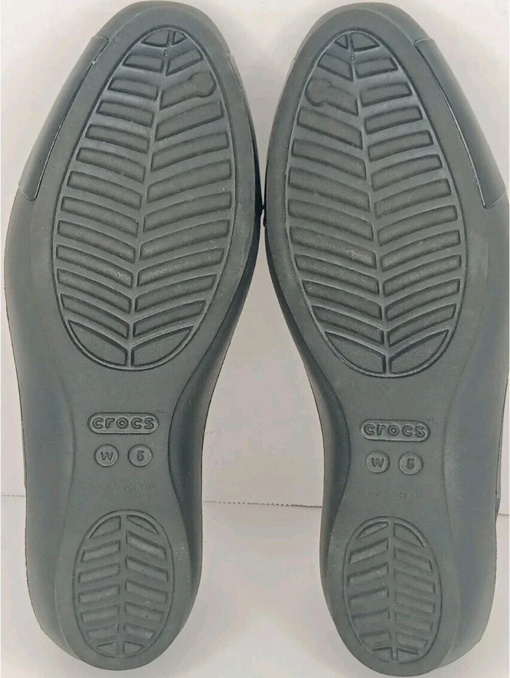 Crocs Sienna Womens Size 5 Iconic Comfort Ballet Flats Slip On Shoes Black